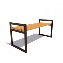 Скамейка садовая «МУРОМ» без спинки (1,2м (24 кг.))