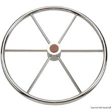 Osculati Polished SS 6-spoke steering wheel 900 mm, 45.164.90