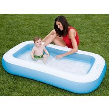 Надувной детский бассейн Intex Rectangular Baby Pool 57403