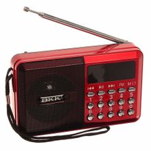 Портативный радиоприемник KK62 USB   TF   FM   AUX с часами и будильником