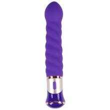 Фиолетовый спиралевидный вибратор - 21 см. (227921)