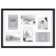 Innova Фоторамка Innova PI01506 Ф рамка 6 фото, 6x10*15cm Block frame, черный, МДФ (4) Б0046333 ID - 266689