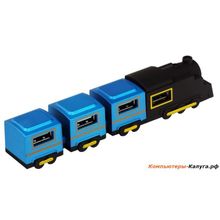 Концентратор  USB 2.0 HUB 4 Port ORIENT TR-450 Паровоз, ret