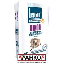 Штукатурка декоративная короед Bergauf Dekor Winter, 2,5 мм., (25 кг) 56 шт под