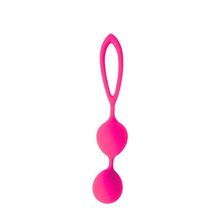 Розовые вагинальные шарики с петлёй Cosmo Розовый
