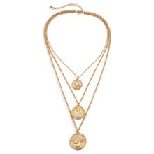 Многослойное колье "Монеты" (арт. 83396-9)