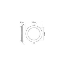 X-flash Round Panel, 10 inch, 18Вт, 4000К, 1190лм, 220В