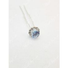 Свадебные шпильки голубые Crystal Light со стразами K011878