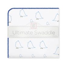 SwaddleDesigns Mama and Baby Chickies голубые