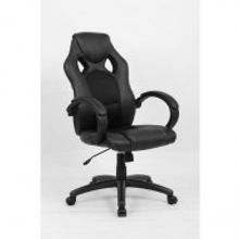 Кресло игровое Easy Chair 653 TPU черное (искусственная кожа пластик)