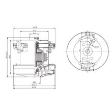 Пылесосный двигатель VC07W29-SX  - 1200W
