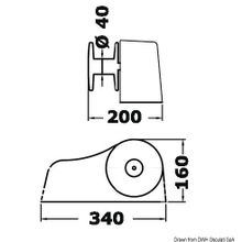 Osculati Elephant Tender capstan 500 W - 12 V, 02.618.12