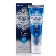 Mukunghwa Crystal White Triple Solution Паста зубная отбеливающая с ароматом мяты и лайма, 110 г