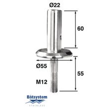 Batsystem Крепление леерных стоек Batsystem 2944