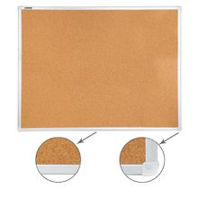 236445 Пробковая доска BRAUBERG для объявлений 90х120 см алюминиевая рамка