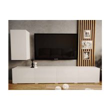 Case Гостиная Лия-3 с пеналом, Дуб вотан Белый глянец