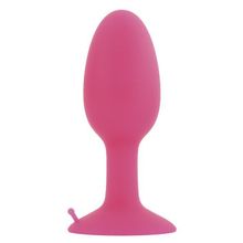 ToyFa Розовая анальная втулка со стальным шариком внутри POPO Pleasure - 8,5 см.