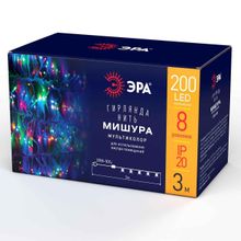 ЭРА Светодиодная гирлянда ЭРА мишура 220V мультиколор ENIN - WM Б0047972 ID - 236345