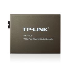 Медиаконвертер TP-Link MC112CS 10 100Base-TX - 100Base-FX одноволоконный (WDM), SM, TX1310 RX1550, SC, 20км