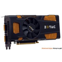 Видеокарта 1Gb &lt;PCI-E&gt; Zotac GTX560Ti OC c CUDA &lt;GFGTX560Ti, GDDR5, 256 bit, HDCP, 2*DVI, mini HDMI, Retail&gt;