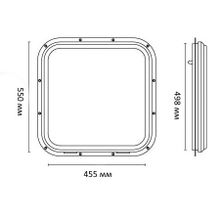 Foresti & Suardi Люк палубный полированный Foresti & Suardi 1A.L 550 x 550 мм прозрачное стекло