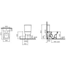 Vitra Унитаз-компакт S20 9800B003-7205 с функцией биде