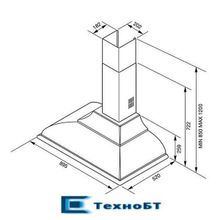 Каминная вытяжка Smeg KC19RAE