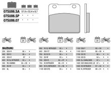 BREMBO Тормозные колодки BREMBO 07SU0607