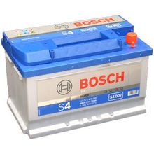 Аккумулятор автомобильный Bosch S4 007 6СТ-72 обр. (низкий) 278x175x175