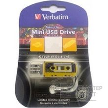 Verbatim USB Drive 32Gb Mini Cassette Edition Yellow 49393