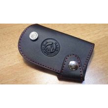 Кожаный чехольчик для ключа SKODA (lb-040)