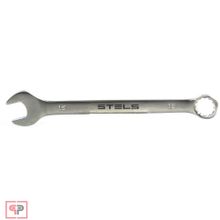 Stels Ключ комбинированный, 15 мм, CrV, матовый хром Stels