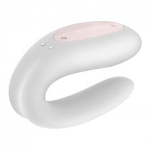 Satisfyer Белый вибратор для пар Double Joy с управлением через приложение (белый)