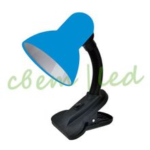 светильник настольный le tl-108 blue прищепка для led лампы
