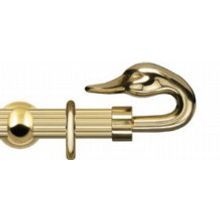 Карниз круглый Империум Лебедь хром 250 см