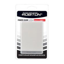 Внешний аккумулятор ROBITON POWER BANK Li13.4-W 13400мАч белый BL1