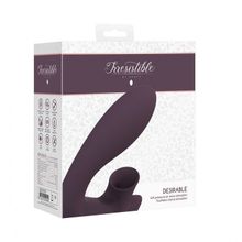  Фиолетовый вибратор для G-точки Irresistible Desirable с бесконтактной клиторальной стимуляцией