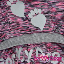 Костюм для собак ForMyDogs розовый-серый для мальчиков и девочек 263SS-2017 Grey Pink
