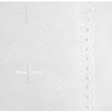 Трон Плюс для крещения на завязках, шитье белая