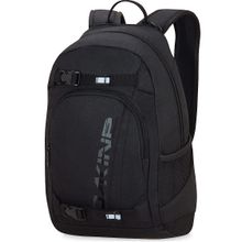 Стильный практичный молодежный мужской черный с декоративной шнуровкой городской рюкзак Dakine Grom 13L Black