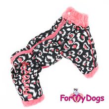 Комбинезон для собак ForMyDogs черно розовый для девочек FW414-2017 F