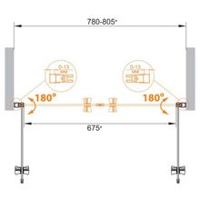 Душевая дверь в нишу CEZARES ECO-O-B-2 ECO-O-B-2-90-C-Cr