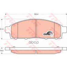 Колодки Дисковые Передние  Mitsubishi  06> TRW арт. GDB3435