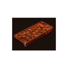 Задняя накладка кристаллы для iPhone 5, темно-розовая 00021106