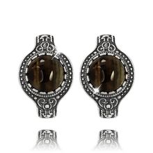 Серьги с агатом (посеребрение), Magia di Natura (арт. 57821-3026)