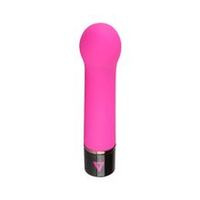 Розовый силиконовый мини-вибратор Lil Gspot - 13 см.