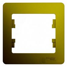 Рамка 1 пост GLOSSA, фисташковый |  код. GSL001001 |  Schneider Electric