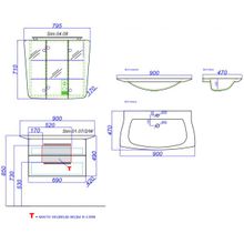 Aqwella Мебель для ванной Simphony 90 белая