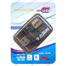 Картридер TDS-507 (MicroSD, SD, M2, M2 Duo)