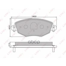 Колодки Тормозные Дисковые | Перед | Ford Mondeo 01-07 LYNXauto арт. BD3006